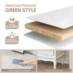 7-Drawer Dresser with Wood Legs and Painted Finish