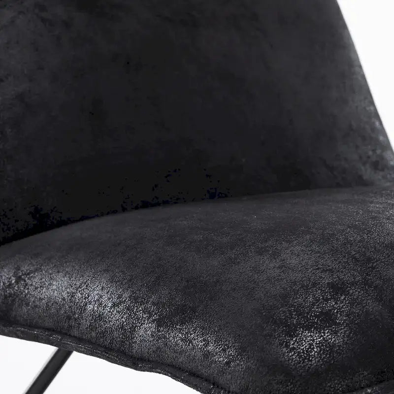 Mid Century Faux Leather Accent Chair with Adjustable Backrest
