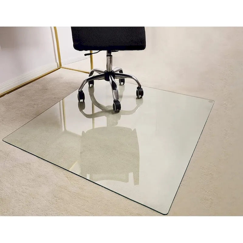 Tempered Glass Office Chair Mat for Hard Floors – 46 x 36 in.