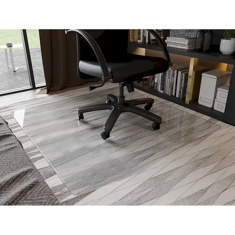 Tempered Glass Office Chair Mat for Hard Floors – 46 x 36 in.