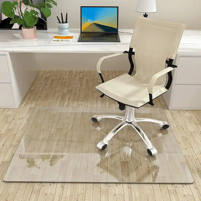 Tempered Glass Office Chair Mat for Hard Floors – 46 x 36 in.