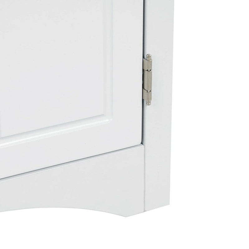 32-Inch 2-Door Corner Cabinet with Adjustable Shelves