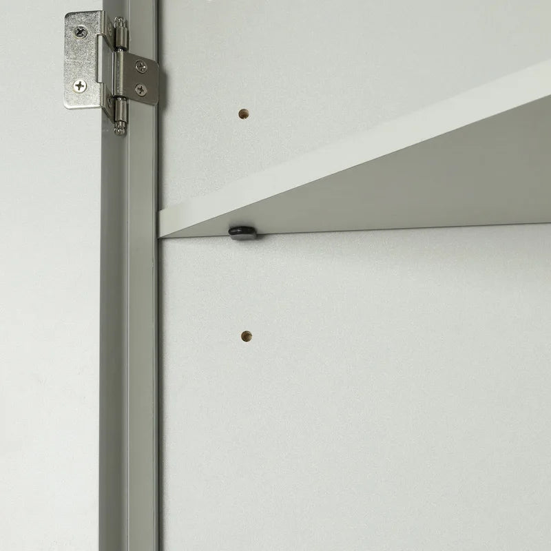 32-Inch 2-Door Corner Cabinet with Adjustable Shelves