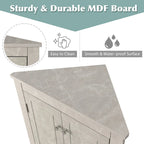 32-Inch 2-Door Corner Cabinet with Adjustable Shelves