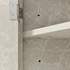32-Inch 2-Door Corner Cabinet with Adjustable Shelves