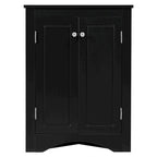 32-Inch 2-Door Corner Cabinet with Adjustable Shelves