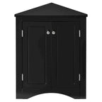 32-Inch 2-Door Corner Cabinet with Adjustable Shelves