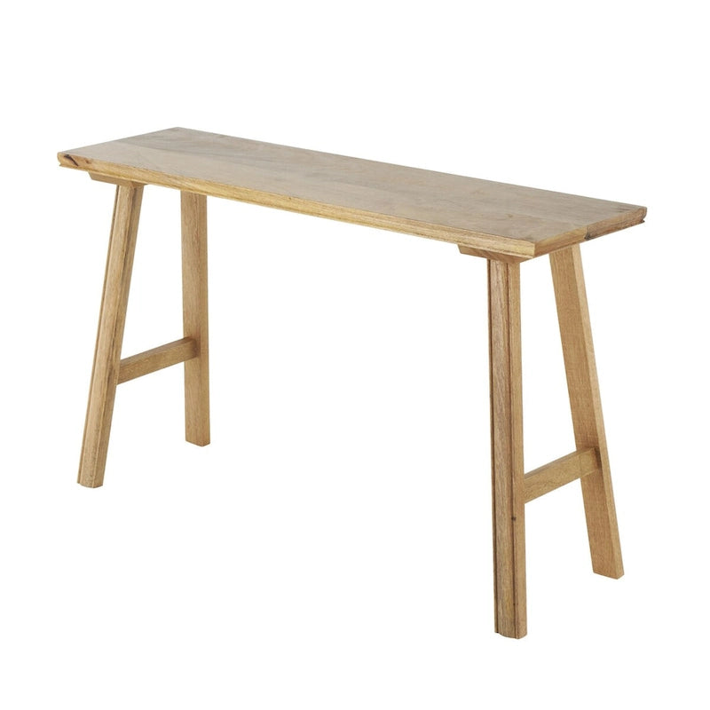 Handgefertigte Bank aus Mangoholz – Braun