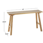 Handgefertigte Bank aus Mangoholz – Braun